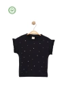 Kız Çocuk Taş Baskılı T-shirt -Çocuk Giyim