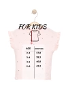 Kız Çocuk Taş İşlemeli T-shirt -Çocuk Giyim