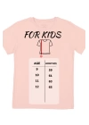 Kız Erkek Çocuk Düz Kısa Kollu T-shirt - Çocuk Giyim