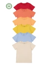 Kız Erkek Çocuk 6lı Set Düz Kısa Kollu T-shirt - Çocuk Giyim