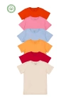 Kız Erkek Çocuk 6lı Set Düz Kısa Kollu T-shirt - Çocuk Giyim
