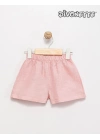 Unisex Bebek Pembe Renk Basic Müslin Şort