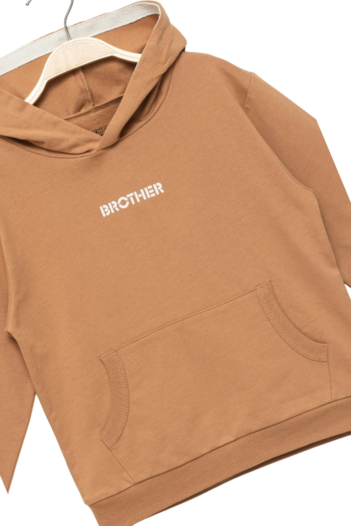 Erkek Çocuk %100 Pamuk Uzun Kollu Kapüşonlu Baskılı Sweatshirt - Çocuk Giyim