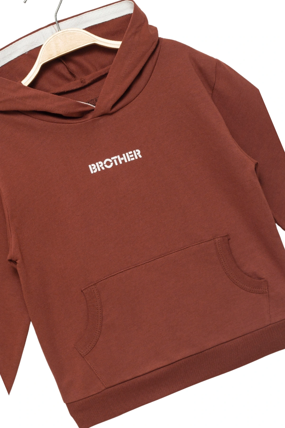 Erkek Çocuk %100 Pamuk Uzun Kollu Kapüşonlu Baskılı Sweatshirt - Çocuk Giyim