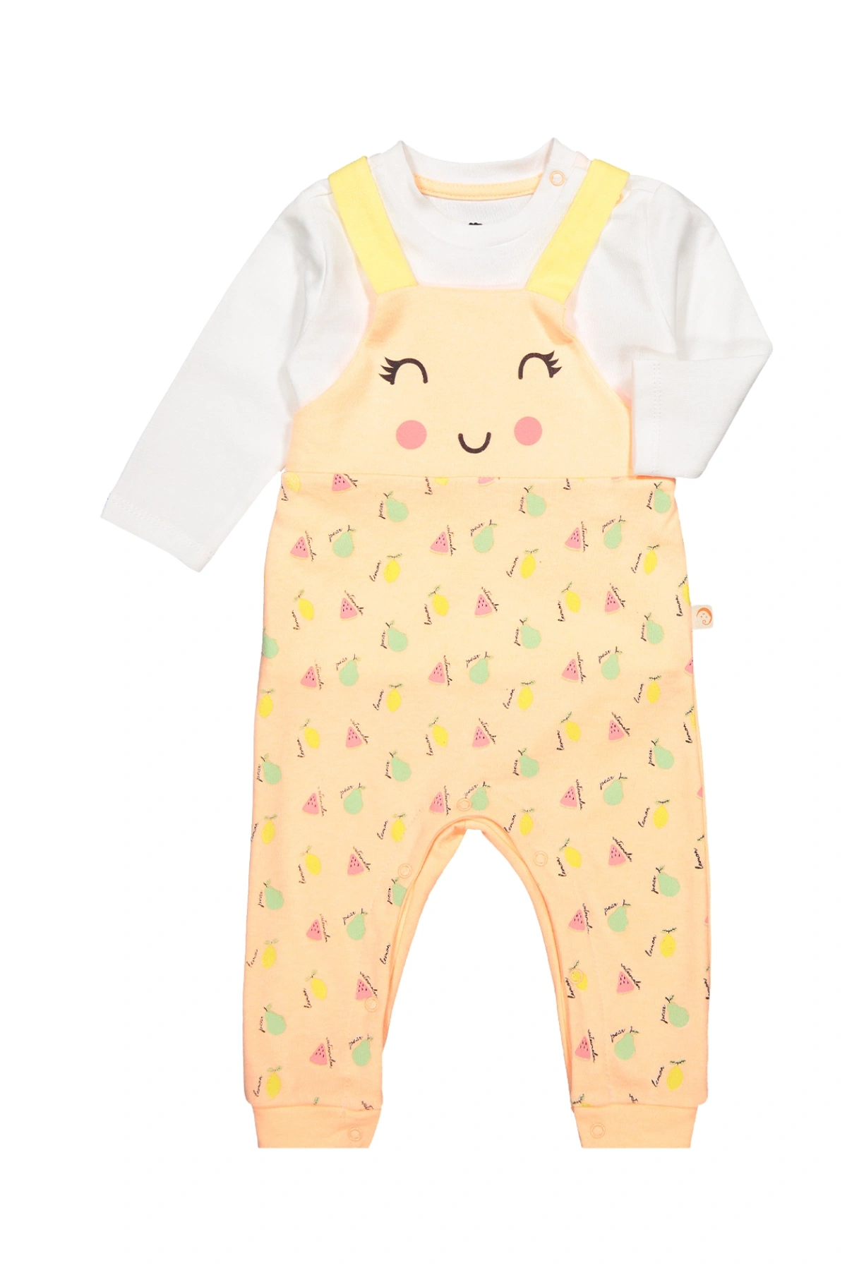 Kız Bebek Sevimli Tulum Badi 2li Set - Bebek Giyim