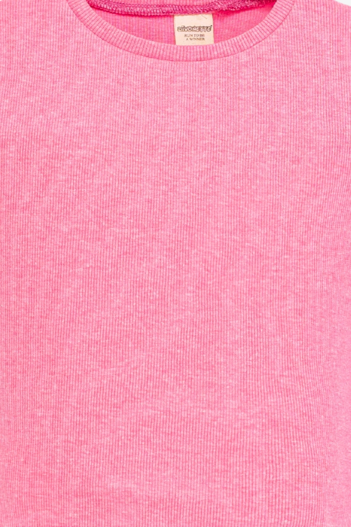 Kız Çocuk 3lü Set  Kısa Kollu Kaşkorse T-shirt -Çocuk Giyim