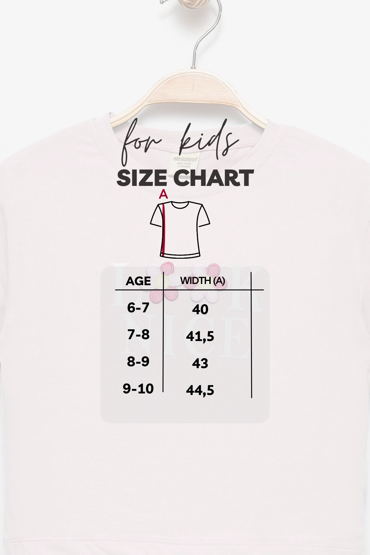 Kız Çocuk Çiçekli Kısa Kollu T-shirt - Çocuk Giyim