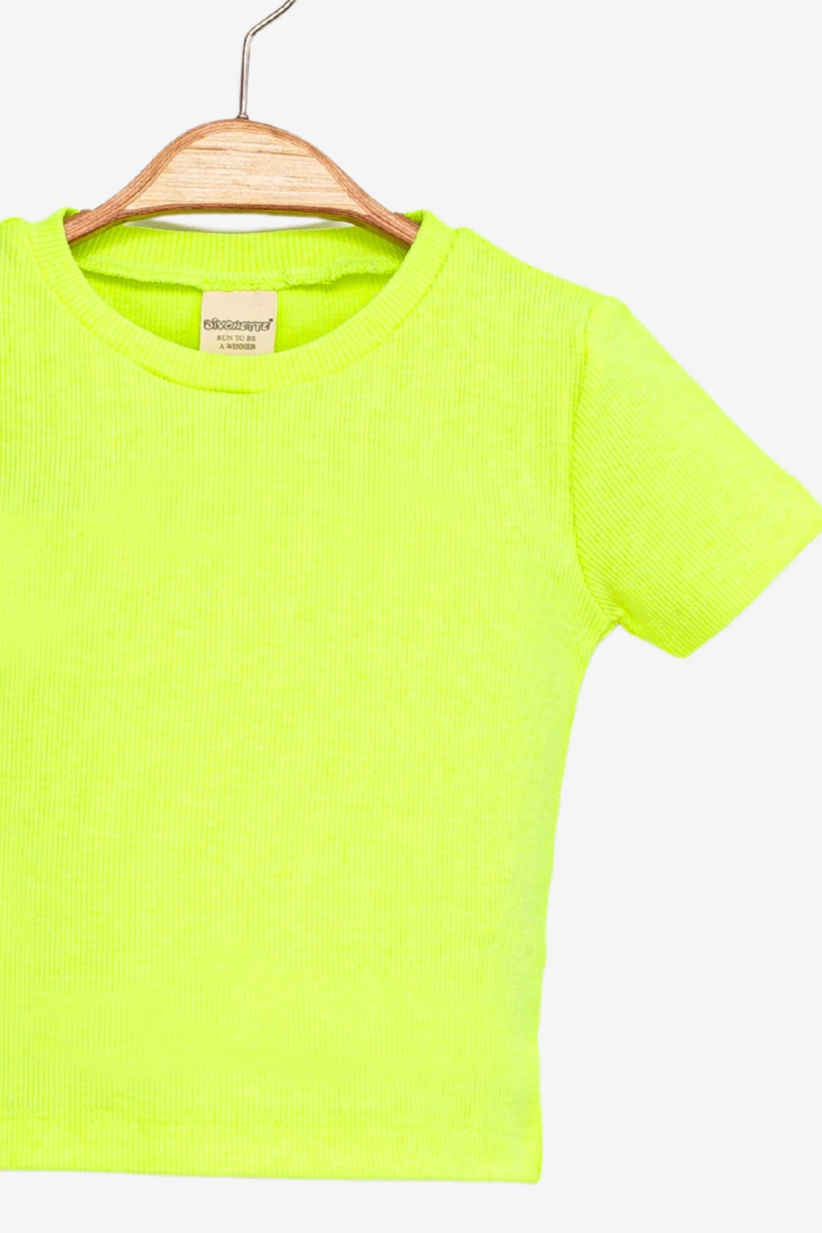 Kız Çocuk Kaşkorse Kısa Kollu T-shirt -Çocuk Giyim