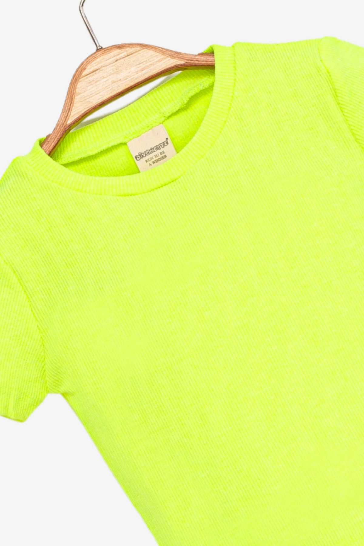 Kız Çocuk Kaşkorse Kısa Kollu T-shirt -Çocuk Giyim
