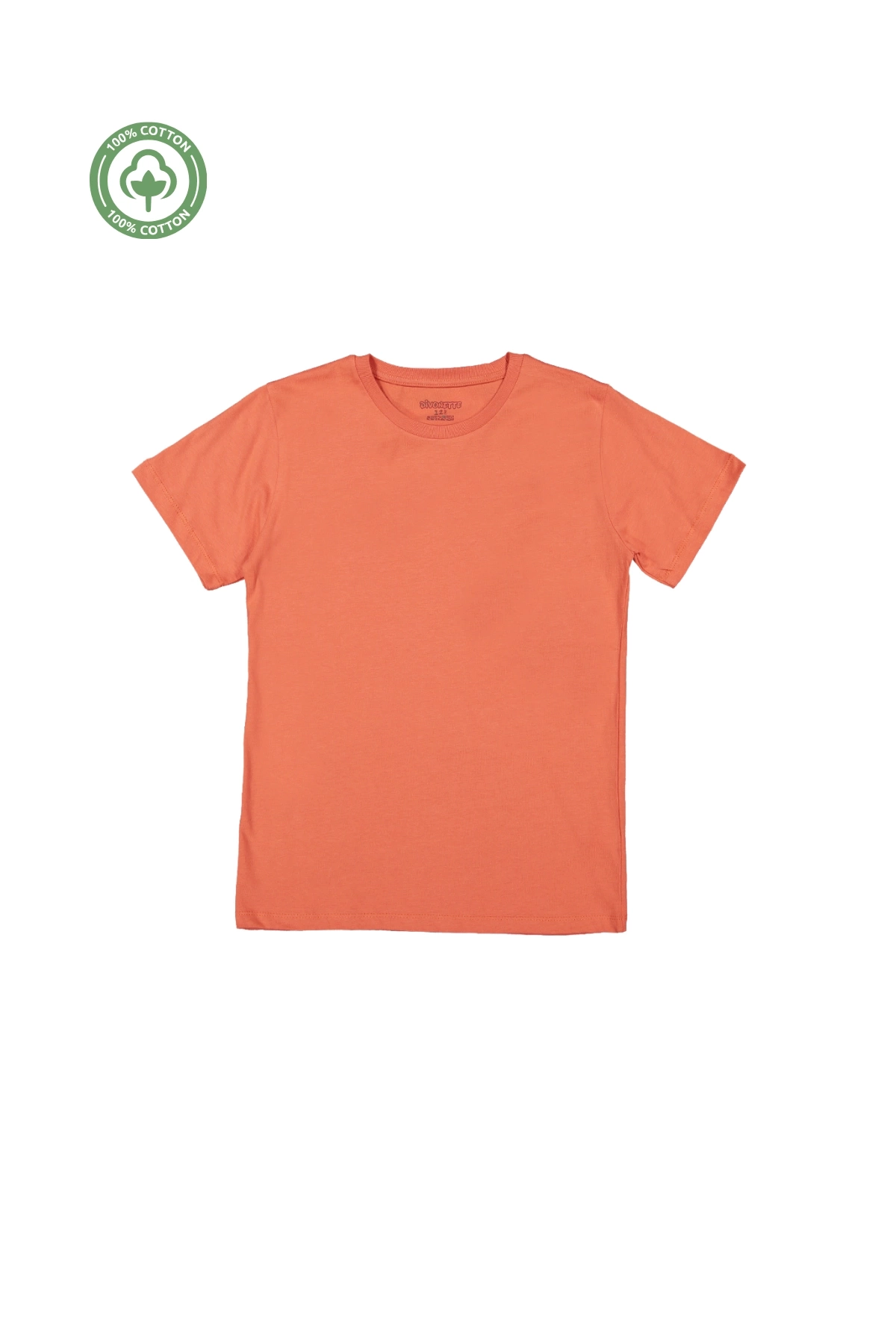 Kız Erkek Çocuk Düz Kısa Kollu T-shirt - Çocuk Giyim