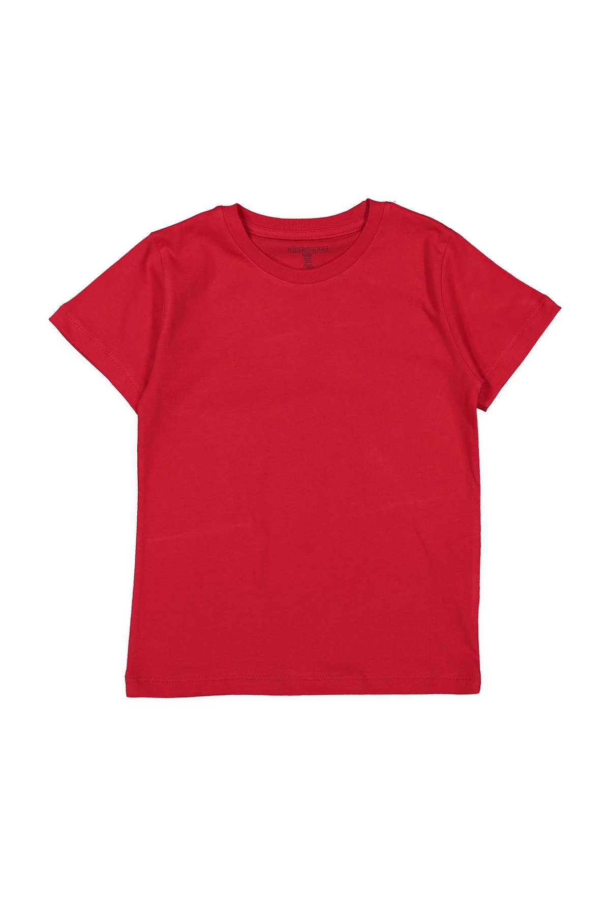 Kız Erkek Çocuk 6lı Set Düz Kısa Kollu T-shirt - Çocuk Giyim