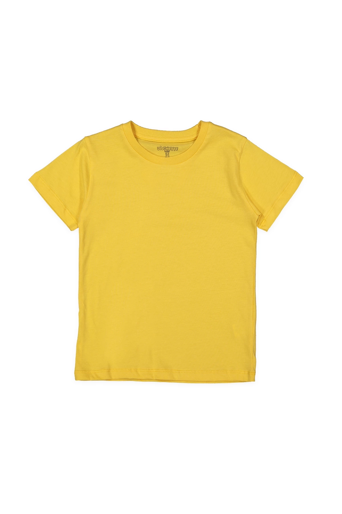 Kız Erkek Çocuk 6lı Set Düz Kısa Kollu T-shirt - Çocuk Giyim