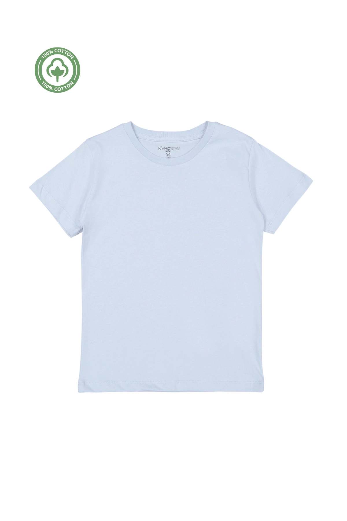 Kız Erkek Çocuk Düz Kısa Kollu T-shirt - Çocuk Giyim