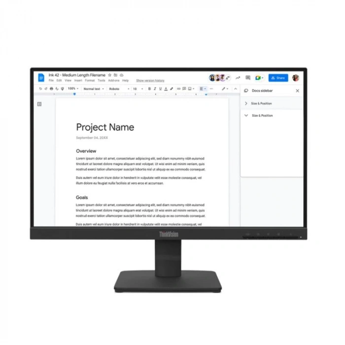 21.5 LENOVO S22-4E THINKVISION 64CBKAT6TK FHD 4MS 100HZ HDMI+VGA WLED MONITOR (3 YIL GARANTİ)