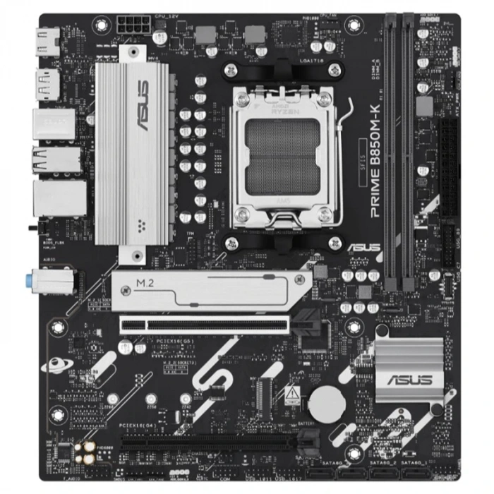 ASUS PRIME B850M-K DDR5 8400MHZ 1XHDMI 1XDP 2XM.2 USB2.0 MATX AM5(AMD AM5 9000/8000/7000 SERİLERİ İLE UYUMLU)