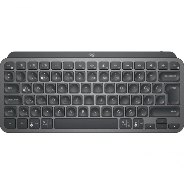 LOGITECH MX KEYS MINI MINIMALIST KABLOSUZ BLUETOOTH AYDINLATMALI Q TR KLAVYE SİYAH 920-010504