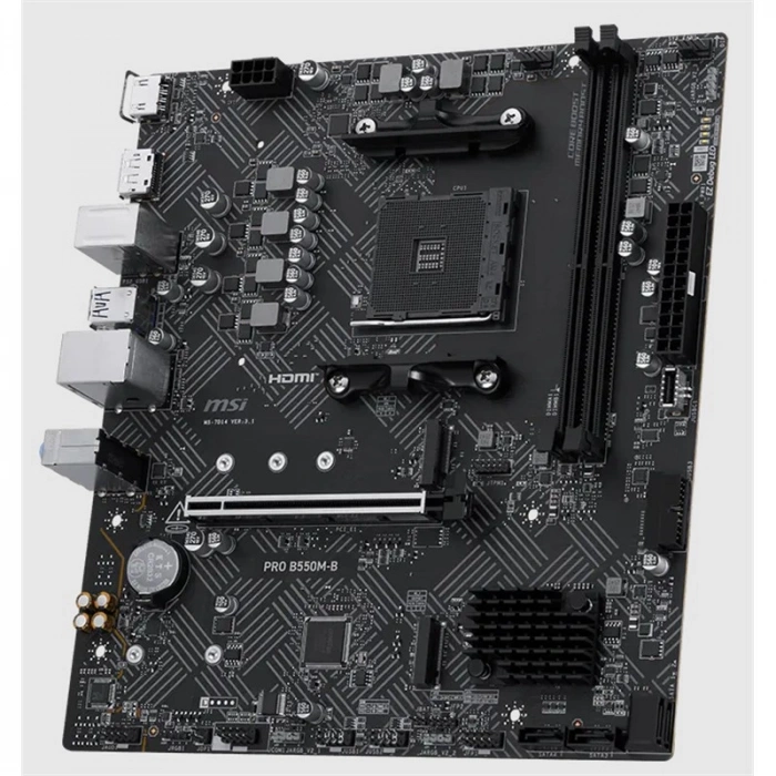 MSI PRO B550M-B DDR4 4600MHZ 1XHDMI 2XM.2 MATX AM4 (AMD AM4 5000/5000G/4000G/3000/3000G SERİLERİ İLE UYUMLU)