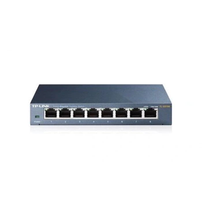 TP-LINK TL-SG108 8 PORT GIGABIT MASAÜSTÜ METAL KASA SWITCH