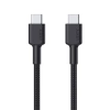 AUKEY CB-CD45-BK PD NAYLON ÖRGÜLÜ TYPE-C TYPE-C ŞARJ KABLOSU 0.9MT
