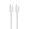 AUKEY CB-CD45-WH PD NAYLON ÖRGÜLÜ TYPE-C TYPE-C ŞARJ KABLOSU 0.9MT