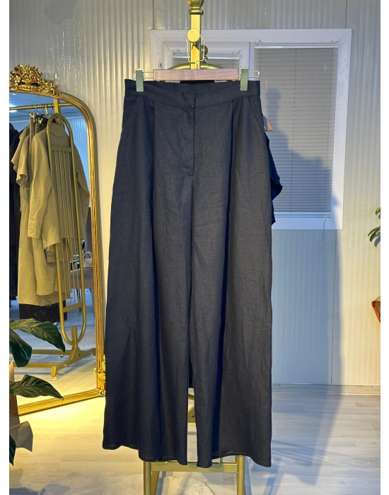 Bağlama Detaylı Keten Takım