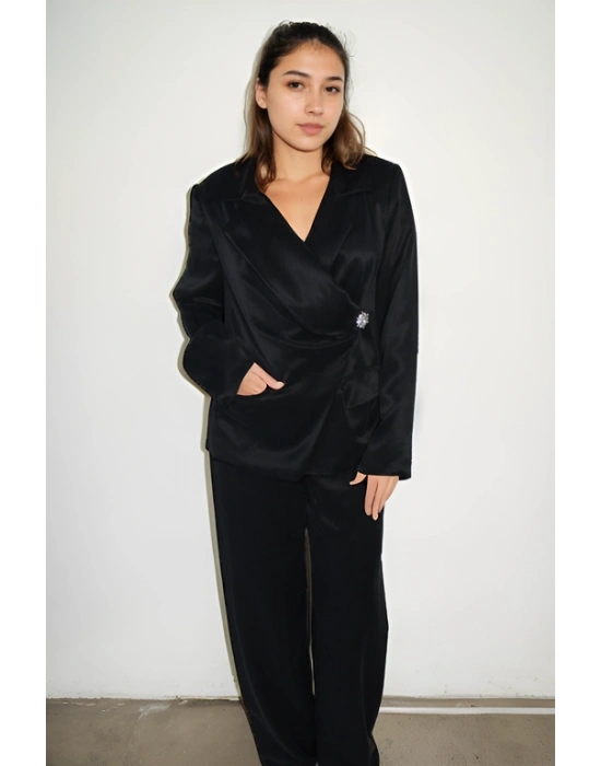 İpek Kupra Kumaş Kuruvaze Model Vintage Ceket