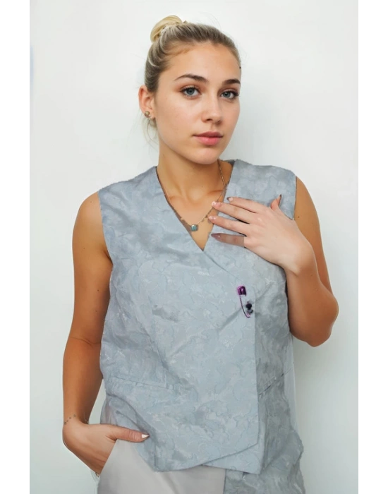 İpek Saten Kabartma Desenli Takım