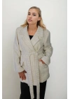 Pamuk İplik ve Yün Karışımlı Palto