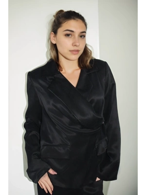 İpek Kupra Kumaş Kuruvaze Model Vintage Ceket