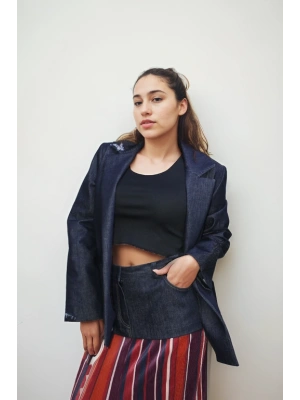 Koton Denim Klasik Kot Ceket