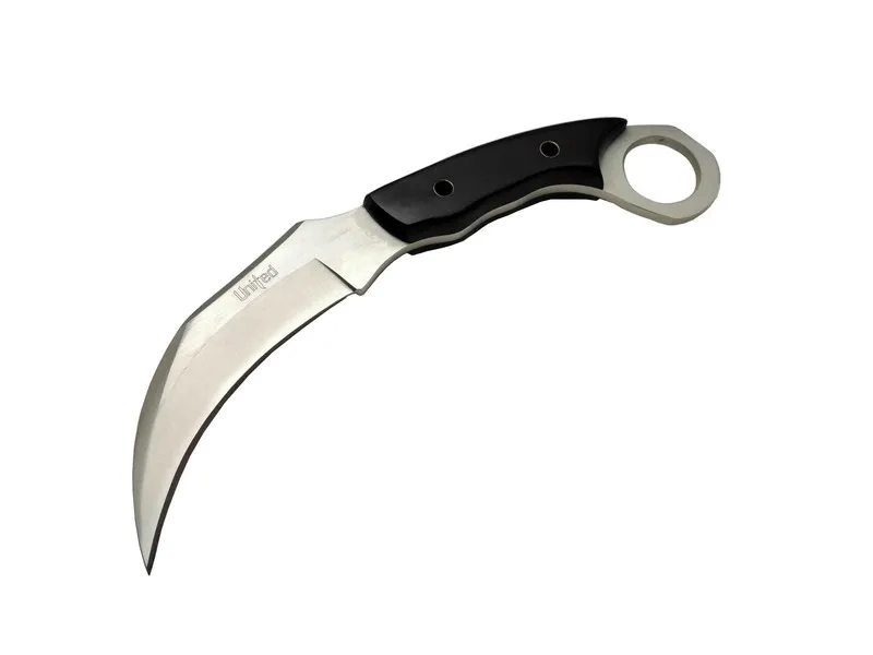 TRENDMEN United Claw Cutter Karambit Uk 1 Siyah Outdoor Bıçak 17cm - Kılıflı, Plastik Sap