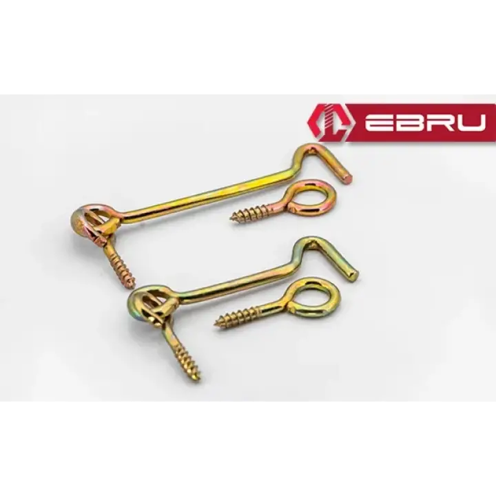 , Kapı Pencere Halkalı Çengel, Kanca Kilit 50 - 10 Adet