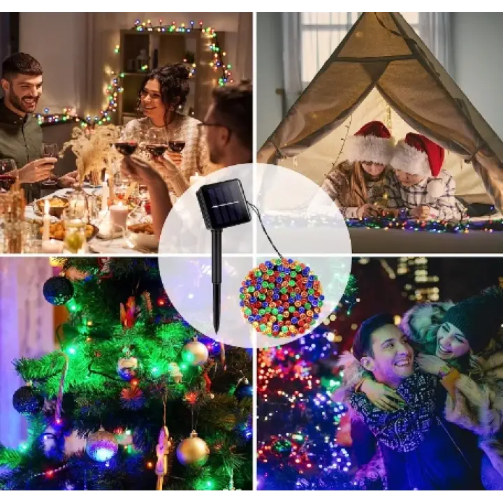 100 Led RGB Solar 12m