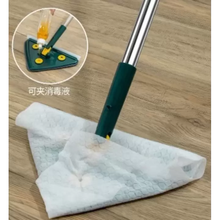 2 Bezli Üçgen Çek Çekli Mop Islak Mendil Uyumlu