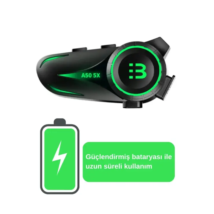 A50 5x Motor Kask Kulaklık Rgb Bluetooth Motosiklet Kulaklık Intercom 5 Kişi Eşleşme