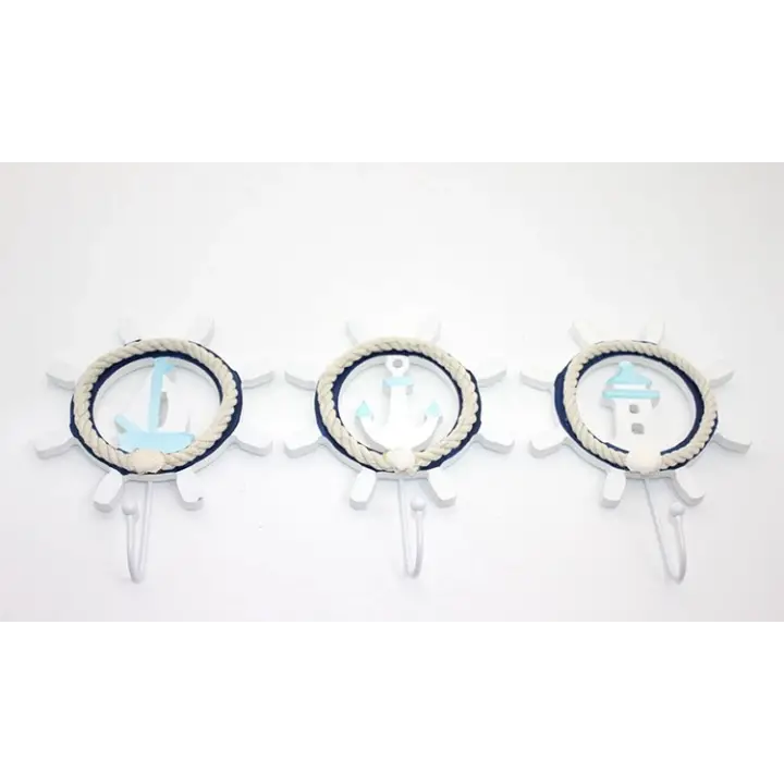 Ahşap Marin Dümenli Askılık Alk2476