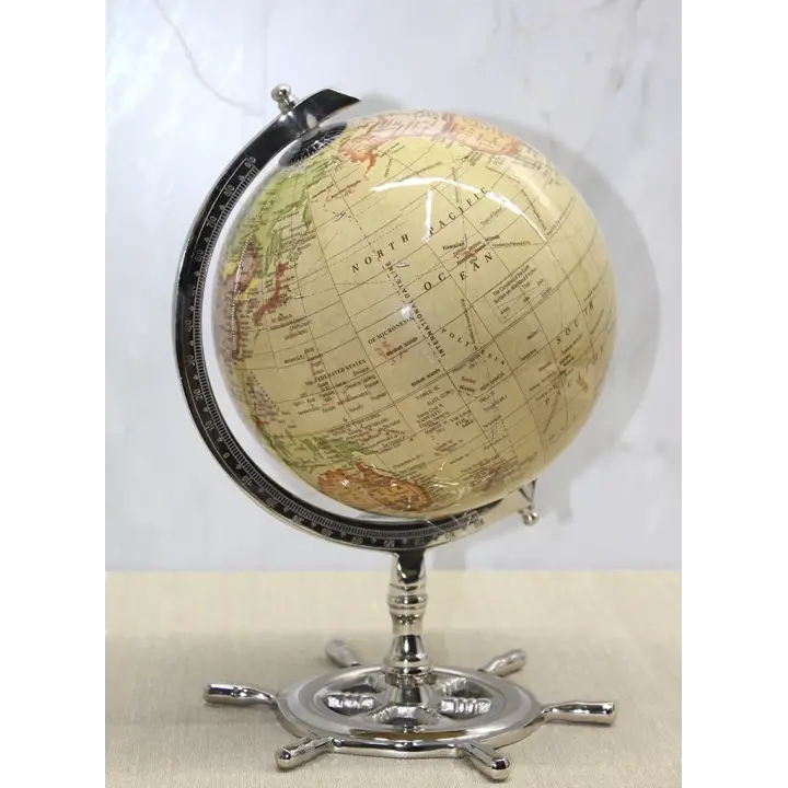 Altı Dümenli Dekoratif Dünya Küre 4160-pw