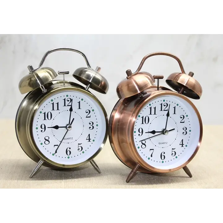 Antik Metal Çalar Saat Model 2