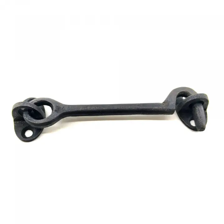 Antika Tarz Dekoratif Pirinç Çengeli - 13cm, Oksit