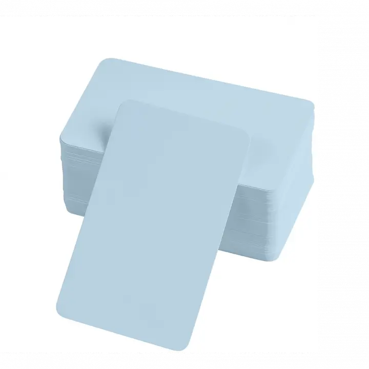 Boş Kelime Kartları 5x8 cm - 50 Adet Oval Kenarlı | Tabu &amp; Not Kartları - Mavi
