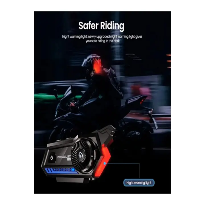 Bt57 Motosiklet Kask Kulaklık Intercom Işıklı Motorsiklet Interkom