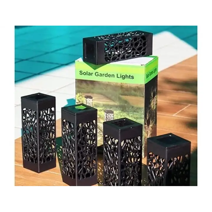Dekoratif Solar Güneş Enerjili Bahçe Aydınlatması Yürüyüş Yolu Seti ( 8 Adet )
