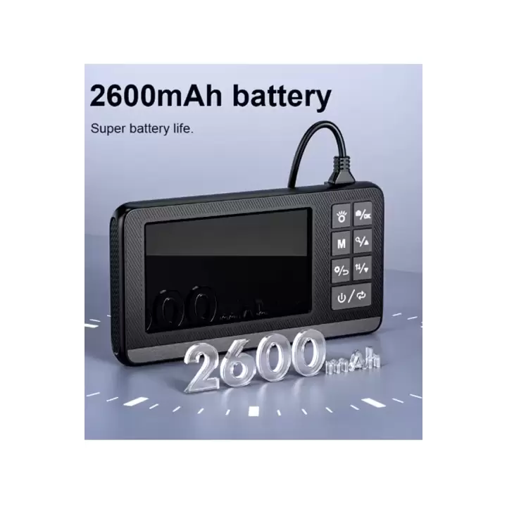 Ekranlı Çift Kameralı 10 Mt Sert Kablo Endoskop Kamera 8 Mm 4.3 Inc Hafıza Kart Destekli
