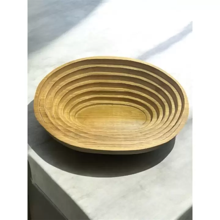 Evcil Hayvan Oval Ahşap Yatak