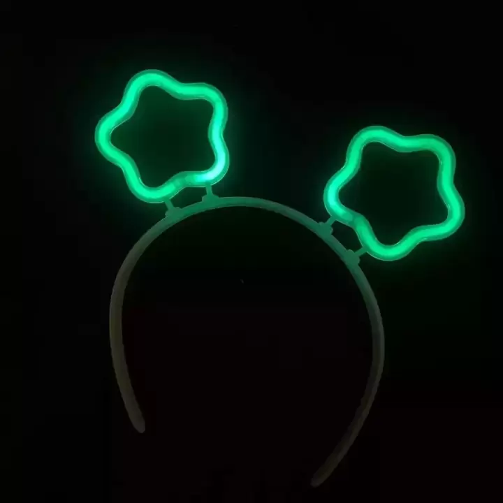 Glow Karanlıkta Yanan Fosforlu Yıldız Taç 12 Adet