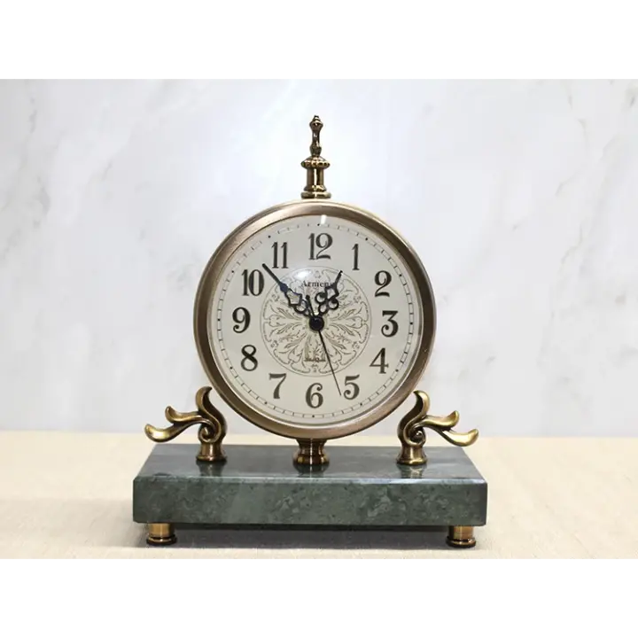 Mermer Tabanlı Masaüstü Saat