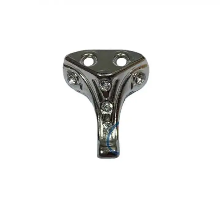 Moda Taşlı Ahşap Sandık Ayağı, Kutu Ayak 2,5 Cm - Nikel, 100 Adet