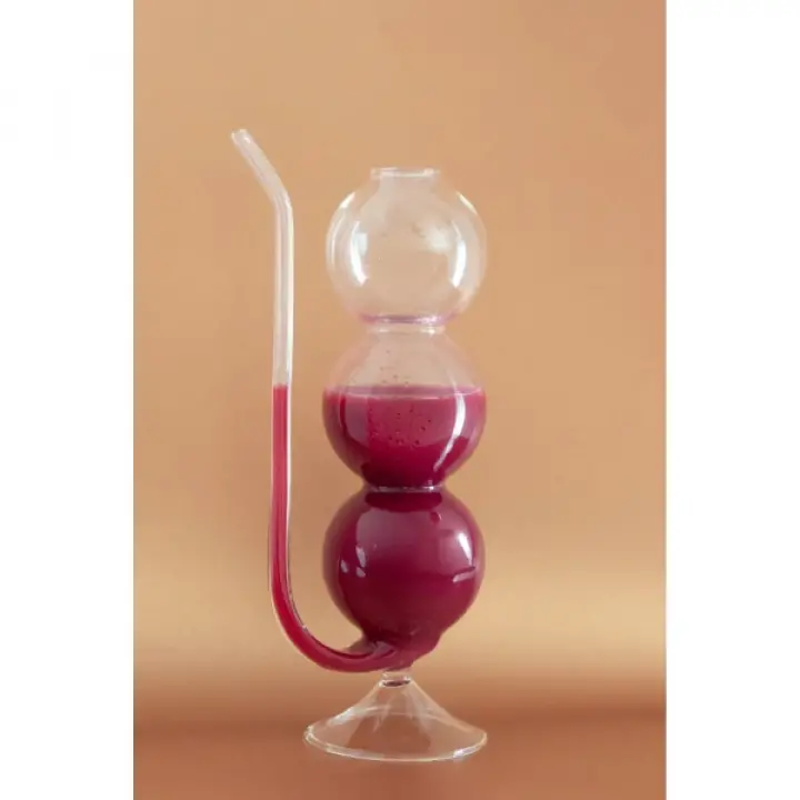 Pipetli Boğumlu Cam Bardak