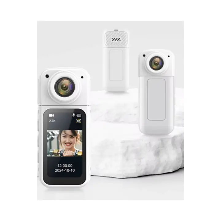 S70 Mıknatıslı Yaka Kamerası Hd Kalite, 30 Fps, Kolay Bağlantı, Boyun Askısı 2.7k Siyah