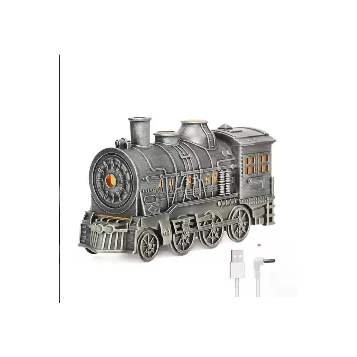 Tren Şeklinde Buharlı Oda Hava Nemlendirici Işık Buhar Makinesi Kumandalı